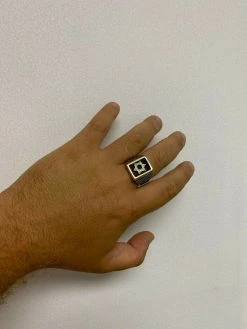 Mens 14k Gold & Real Solid 925 Sterling Silver Jewish Star Of Magen David Ring -Harlem Bling Shop italiano silver inc mens 14k gold and real solid 925 sterling silver jewish star of magen david ring 62385.1664398419