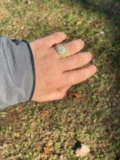 Mens 14k Gold Over REAL Solid 925 Silver Nugget Ring Solitaire Iced Diamonds 21 Mens 14k Gold Over REAL Solid 925 Silver Nugget Ring Solitaire Iced Diamonds -Harlem Bling Shop italiano silver inc mens 14k gold over real solid 925 silver nugget ring solitaire iced diamonds 44294.1664400576