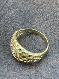 Mens 14k Gold Over REAL Solid 925 Silver Nugget Ring Solitaire Iced Diamonds 23 Mens 14k Gold Over REAL Solid 925 Silver Nugget Ring Solitaire Iced Diamonds -Harlem Bling Shop italiano silver inc mens 14k gold over real solid 925 silver nugget ring solitaire iced diamonds 62707.1664393934