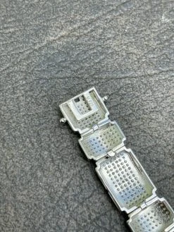 Men's Custom Link Bracelet Real 925 Silver Iced MOISSANITE Pass Diamond Tester 38 Men's Custom Link Bracelet Real 925 Silver Iced MOISSANITE Pass Diamond Tester -Harlem Bling Shop italiano silver inc mens custom link bracelet real 925 silver iced moissanite pass diamond tester 04758.1664382375