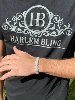Men's Custom Square Bracelet Real 925 Silver Iced MOISSANITE Pass Diamond Tester 21 Men's Custom Square Bracelet Real 925 Silver Iced MOISSANITE Pass Diamond Tester -Harlem Bling Shop italiano silver inc mens custom square bracelet real 925 silver iced moissanite pass diamond tester 93581.1664390334