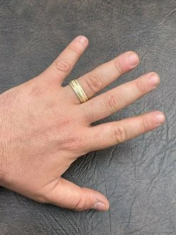 Mens Ladies 14k Gold Vermeil Solid 925 Sterling Silver Plain Wedding Band Ring -Harlem Bling Shop italiano silver inc mens ladies 14k gold vermeil solid 925 sterling silver plain wedding band ring 11348.1664396286