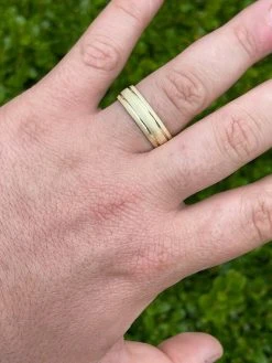 Mens Ladies 14k Gold Vermeil Solid 925 Sterling Silver Plain Wedding Band Ring -Harlem Bling Shop italiano silver inc mens ladies 14k gold vermeil solid 925 sterling silver plain wedding band ring 39857.1664389009