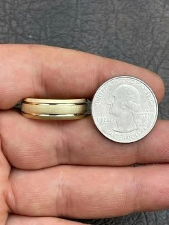 Mens Ladies 14k Gold Vermeil Solid 925 Sterling Silver Plain Wedding Band Ring -Harlem Bling Shop italiano silver inc mens ladies 14k gold vermeil solid 925 sterling silver plain wedding band ring 67682.1664400135