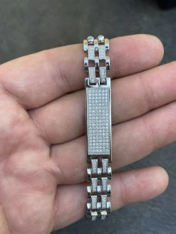 Mens Presidential ID Bracelet Real 925 Silver Iced MOISSANITE Pass Diamond Test 22 Mens Presidential ID Bracelet Real 925 Silver Iced MOISSANITE Pass Diamond Test -Harlem Bling Shop italiano silver inc mens presidential id bracelet real 925 silver iced moissanite pass diamond test 18322.1664356026