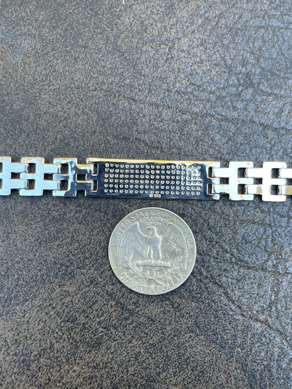 Mens Presidential ID Bracelet Real 925 Silver Iced MOISSANITE Pass Diamond Test 13 Mens Presidential ID Bracelet Real 925 Silver Iced MOISSANITE Pass Diamond Test - Image 11
