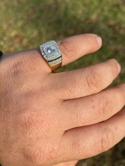 Mens REAL 10k Gold Over Solid 925 Sterling Silver Iced Diamond Solitaire Ring 21 Mens REAL 10k Gold Over Solid 925 Sterling Silver Iced Diamond Solitaire Ring -Harlem Bling Shop italiano silver inc mens real 10k gold over solid 925 sterling silver iced diamond solitaire ring 99426.1664372150