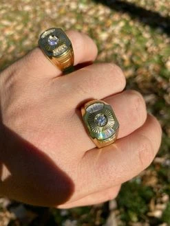 Mens Real 925 Silver & 14k Yellow Gold Iced Baguette Diamond Custom Ring Sz 7-13 20 Mens Real 925 Silver & 14k Yellow Gold Iced Baguette Diamond Custom Ring Sz 7-13 -Harlem Bling Shop italiano silver inc mens real 925 silver and 14k yellow gold iced baguette diamond custom ring sz 7 13 53837.1664397959