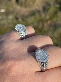 Mens Real 925 Silver Iced Diamond Nugget Micropave Ring Size 6 7 8 9 10 11 12 13 -Harlem Bling Shop italiano silver inc mens real 925 silver iced diamond nugget micropave ring size 6 7 8 9 10 11 12 13 22911.1664375365