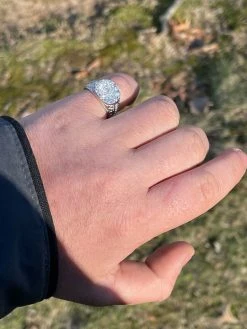 Mens Real 925 Silver Iced Diamond Nugget Micropave Ring Size 6 7 8 9 10 11 12 13 -Harlem Bling Shop italiano silver inc mens real 925 silver iced diamond nugget micropave ring size 6 7 8 9 10 11 12 13 54365.1664376385