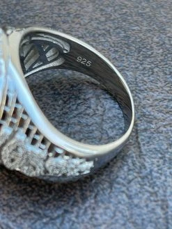 Men's Real 925 Sterling Silver Egyptian King Pharaoh Iced Ring Baguette Diamond 25 Men's Real 925 Sterling Silver Egyptian King Pharaoh Iced Ring Baguette Diamond -Harlem Bling Shop italiano silver inc mens real 925 sterling silver egyptian king pharaoh iced ring baguette diamond 54494.1664398064