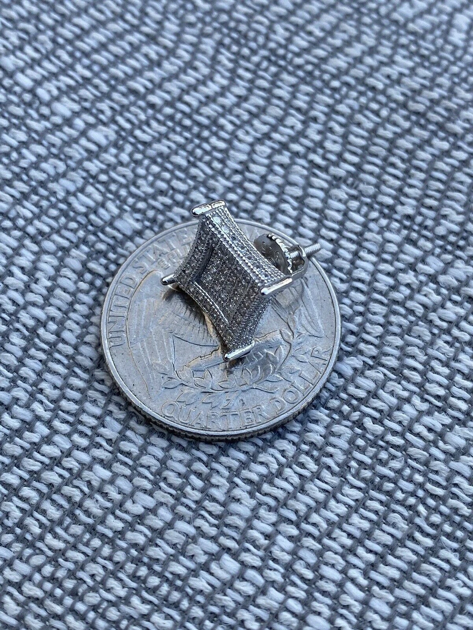 Men's Real 925 Sterling Silver MOISSANITE Iced Kite Earrings Pass Diamond Tester 18 Men's Real 925 Sterling Silver MOISSANITE Iced Kite Earrings Pass Diamond Tester - Image 16