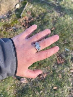 Mens REAL 925 Sterling Silver Nugget Ring Baguette Iced Drip Diamonds Pinky Ring 17 Mens REAL 925 Sterling Silver Nugget Ring Baguette Iced Drip Diamonds Pinky Ring -Harlem Bling Shop italiano silver inc mens real 925 sterling silver nugget ring baguette iced drip diamonds pinky ring 34888.1664397117