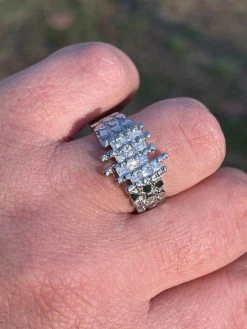Mens REAL 925 Sterling Silver Nugget Ring Baguette Iced Drip Diamonds Pinky Ring 23 Mens REAL 925 Sterling Silver Nugget Ring Baguette Iced Drip Diamonds Pinky Ring -Harlem Bling Shop italiano silver inc mens real 925 sterling silver nugget ring baguette iced drip diamonds pinky ring 51289.1664382610