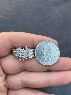 Mens REAL 925 Sterling Silver Nugget Ring Baguette Iced Drip Diamonds Pinky Ring 24 Mens REAL 925 Sterling Silver Nugget Ring Baguette Iced Drip Diamonds Pinky Ring -Harlem Bling Shop italiano silver inc mens real 925 sterling silver nugget ring baguette iced drip diamonds pinky ring 86789.1664392711