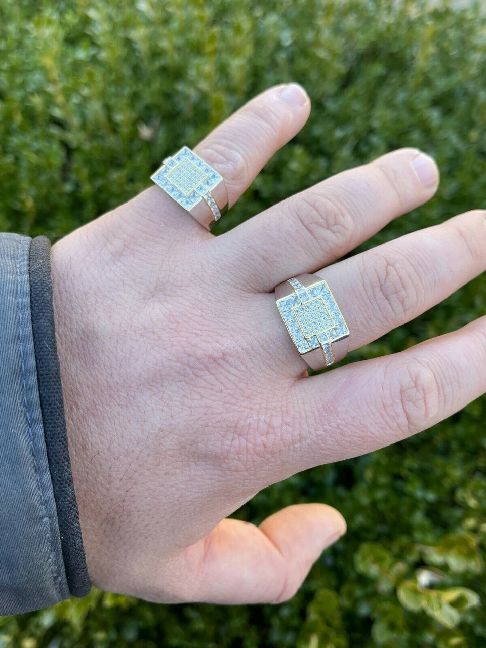 Mens Real 925 Sterling Silver Size 6 7 8 9 10 11 12 Iced Micropave Pinky RING 14 Mens Real 925 Sterling Silver Size 6 7 8 9 10 11 12 Iced Micropave Pinky RING - Image 12