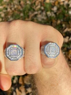 Men's Real Solid 925 Silver Octagonal Hip Hop RING Iced Pinky Baguette Diamond 15 Men's Real Solid 925 Silver Octagonal Hip Hop RING Iced Pinky Baguette Diamond -Harlem Bling Shop italiano silver inc mens real solid 925 silver octagonal hip hop ring iced pinky baguette diamond 90258.1664400402