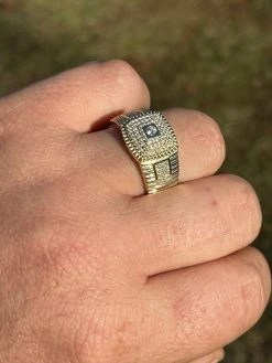 Men's Real Solid 925 Sterling Silver 14k Gold Finish Iced Pinky Ring Hip Hop 22 Men's Real Solid 925 Sterling Silver 14k Gold Finish Iced Pinky Ring Hip Hop -Harlem Bling Shop italiano silver inc mens real solid 925 sterling silver 14k gold finish iced pinky ring hip hop 18446.1664381688