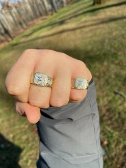 Men's Real Solid 925 Sterling Silver 14k Gold Finish Iced Pinky Ring Hip Hop 19 Men's Real Solid 925 Sterling Silver 14k Gold Finish Iced Pinky Ring Hip Hop -Harlem Bling Shop italiano silver inc mens real solid 925 sterling silver 14k gold finish iced pinky ring hip hop 24558.1664373896