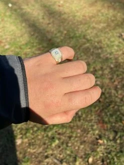 Men's Real Solid 925 Sterling Silver 14k Gold Finish Iced Pinky Ring Hip Hop 20 Men's Real Solid 925 Sterling Silver 14k Gold Finish Iced Pinky Ring Hip Hop -Harlem Bling Shop italiano silver inc mens real solid 925 sterling silver 14k gold finish iced pinky ring hip hop 77156.1664375787