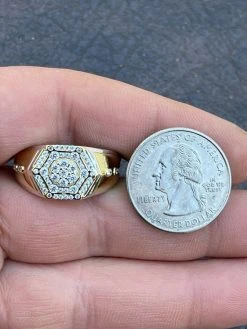 Mens Real Solid 925 Sterling Silver & 14k Gold Diamond RING Sz 6-13 ICED Hip Hop 24 Mens Real Solid 925 Sterling Silver & 14k Gold Diamond RING Sz 6-13 ICED Hip Hop -Harlem Bling Shop italiano silver inc mens real solid 925 sterling silver and 14k gold diamond ring sz 6 13 iced hip hop 08739.1664383650