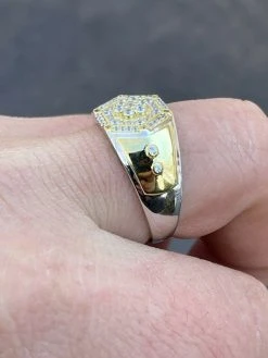 Mens Real Solid 925 Sterling Silver & 14k Gold Diamond RING Sz 6-13 ICED Hip Hop 18 Mens Real Solid 925 Sterling Silver & 14k Gold Diamond RING Sz 6-13 ICED Hip Hop -Harlem Bling Shop italiano silver inc mens real solid 925 sterling silver and 14k gold diamond ring sz 6 13 iced hip hop 41829.1664389438