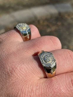 Mens Real Solid 925 Sterling Silver & 14k Gold Diamond RING Sz 6-13 ICED Hip Hop 21 Mens Real Solid 925 Sterling Silver & 14k Gold Diamond RING Sz 6-13 ICED Hip Hop -Harlem Bling Shop italiano silver inc mens real solid 925 sterling silver and 14k gold diamond ring sz 6 13 iced hip hop 59324.1664377350