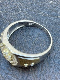 Mens Real Solid 925 Sterling Silver & 14k Gold Diamond RING Sz 6-13 ICED Hip Hop 25 Mens Real Solid 925 Sterling Silver & 14k Gold Diamond RING Sz 6-13 ICED Hip Hop -Harlem Bling Shop italiano silver inc mens real solid 925 sterling silver and 14k gold diamond ring sz 6 13 iced hip hop 62856.1664372199