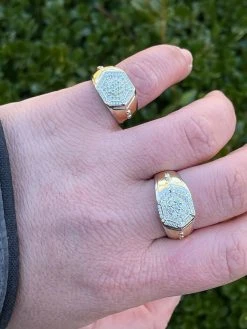 Mens Real Solid 925 Sterling Silver & 14k Gold Diamond RING Sz 6-13 ICED Hip Hop 20 Mens Real Solid 925 Sterling Silver & 14k Gold Diamond RING Sz 6-13 ICED Hip Hop -Harlem Bling Shop italiano silver inc mens real solid 925 sterling silver and 14k gold diamond ring sz 6 13 iced hip hop 74331.1664390838