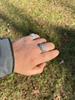 Mens REAL Solid 925 Sterling Silver Nugget Ring Solitaire Cluster Iced Diamonds 22 Mens REAL Solid 925 Sterling Silver Nugget Ring Solitaire Cluster Iced Diamonds -Harlem Bling Shop italiano silver inc mens real solid 925 sterling silver nugget ring solitaire cluster iced diamonds 09299.1665670848