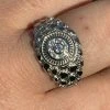 Mens REAL Solid 925 Sterling Silver Nugget Ring Solitaire Cluster Iced Diamonds -Harlem Bling Shop italiano silver inc mens real solid 925 sterling silver nugget ring solitaire cluster iced diamonds 85680.1664377102
