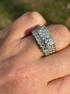 Men's Real Solid Sterling Silver Iced Diamond Nugget Ring Hip Hop Pinky Anillo 21 Men's Real Solid Sterling Silver Iced Diamond Nugget Ring Hip Hop Pinky Anillo -Harlem Bling Shop italiano silver inc mens real solid sterling silver iced diamond nugget ring hip hop pinky anillo 45324.1664372464