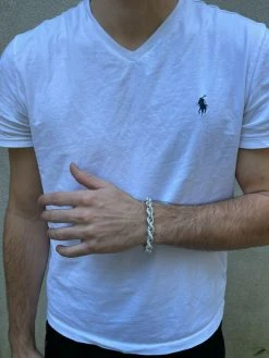 Men's Rope Bracelet Real 925 Silver Iced 14.5ct MOISSANITE Pass Diamond Tester 19 Men's Rope Bracelet Real 925 Silver Iced 14.5ct MOISSANITE Pass Diamond Tester -Harlem Bling Shop italiano silver inc mens rope bracelet real 925 silver iced 14.5ct moissanite pass diamond tester 50733.1664400630