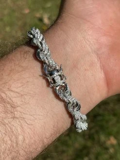 Men's Rope Bracelet Real 925 Silver Iced 14.5ct MOISSANITE Pass Diamond Tester 24 Men's Rope Bracelet Real 925 Silver Iced 14.5ct MOISSANITE Pass Diamond Tester -Harlem Bling Shop italiano silver inc mens rope bracelet real 925 silver iced 14.5ct moissanite pass diamond tester 59185.1664386548
