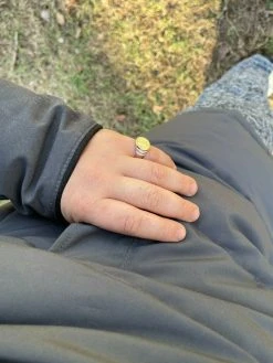 Mens Solid 925 Sterling Silver & 14k Yellow Gold Coin Ring Jesus On Cross Nugget -Harlem Bling Shop italiano silver inc mens solid 925 sterling silver and 14k yellow gold coin ring jesus on cross nugget 74941.1664395148