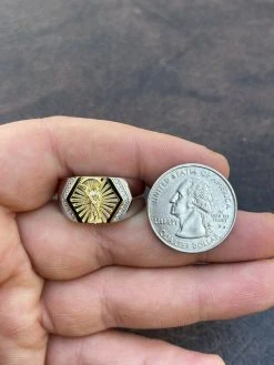 Men's Solid 925 Sterling Silver Grim Reaper Santa Muerte Real Iced Hip Hop Ring -Harlem Bling Shop italiano silver inc mens solid 925 sterling silver grim reaper santa muerte real iced hip hop ring 60221.1664397488