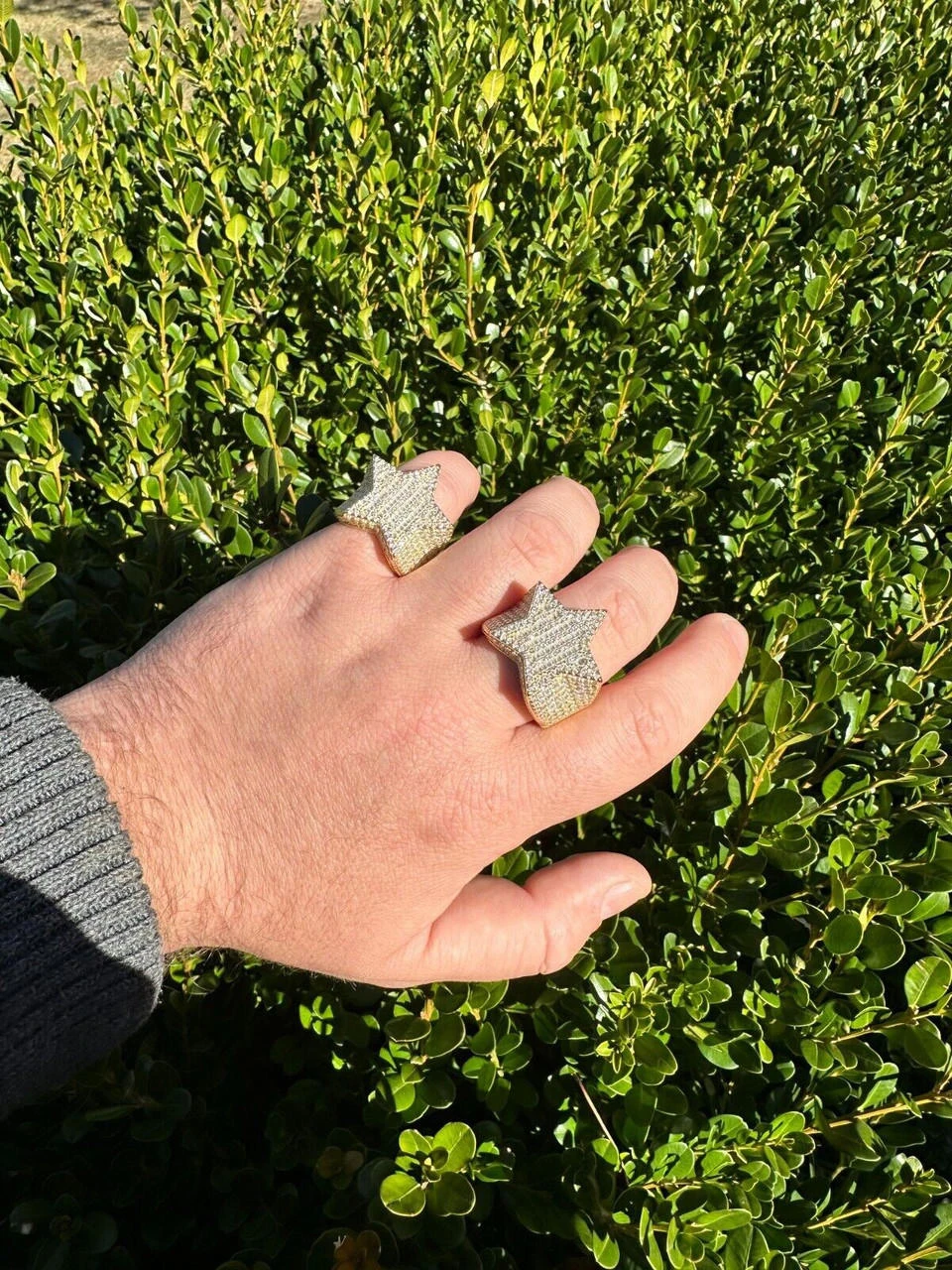 4.65ct MOISSANITE 14k Gold & 925 Silver Iced Out Baguette Star Ring Diamond Test 19 4.65ct MOISSANITE 14k Gold & 925 Silver Iced Out Baguette Star Ring Diamond Test - Image 17