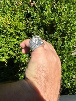 MOISSANITE Iced HEAVY Death Skull Ring Mens Real Solid Matte Finish 925 Silver 29 MOISSANITE Iced HEAVY Death Skull Ring Mens Real Solid Matte Finish 925 Silver -Harlem Bling Shop italiano silver inc moissanite iced heavy death skull ring mens real solid matte finish 925 silver 88267.1697164447