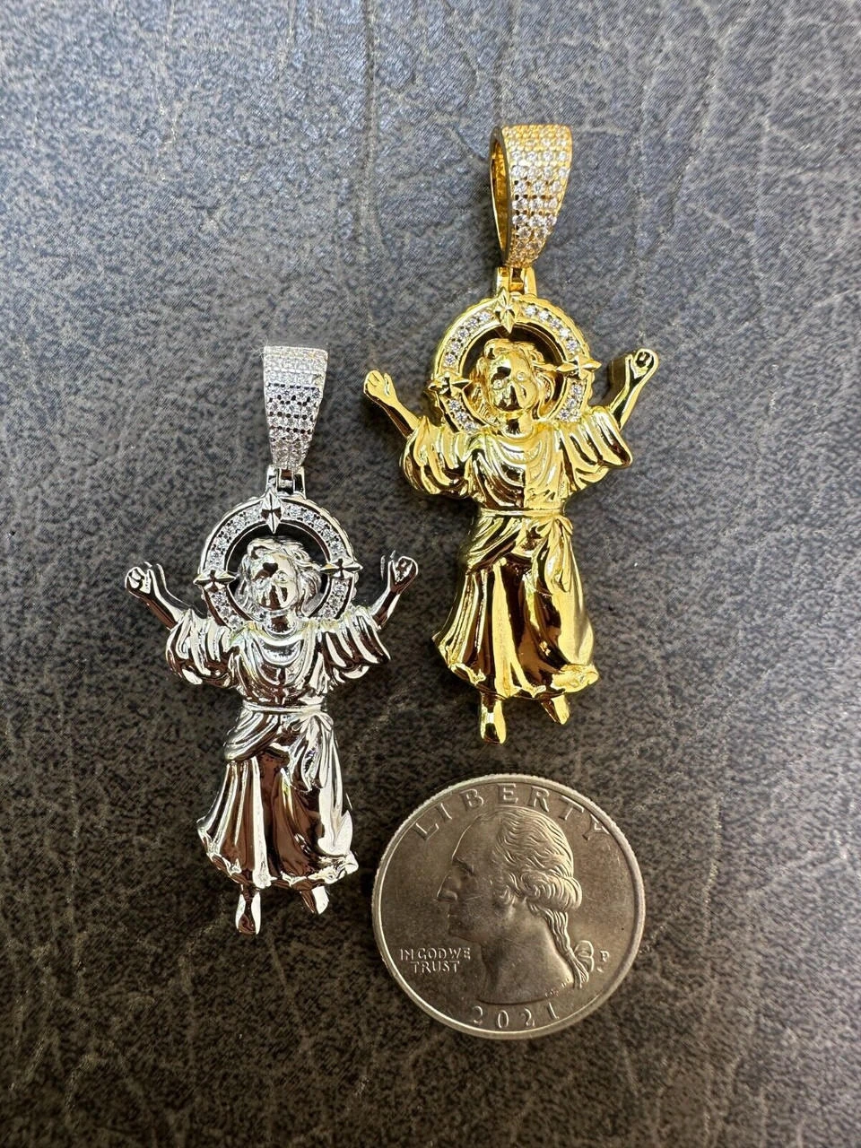 MOISSANITE Iced Santo Niño De Atocha Baby Jesus Pendant Necklace Real 925 Silver 10 MOISSANITE Iced Santo Niño De Atocha Baby Jesus Pendant Necklace Real 925 Silver - Image 8