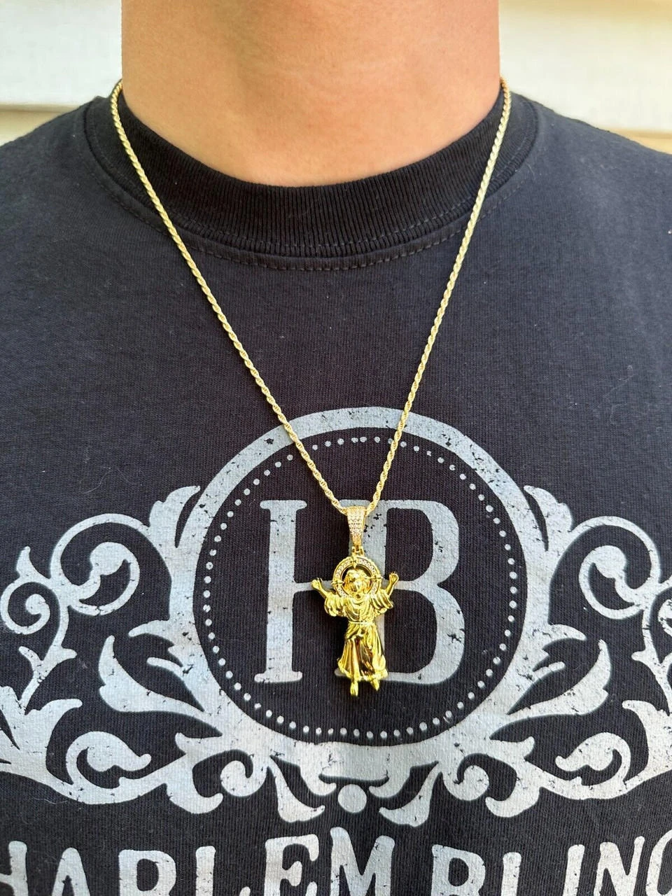 MOISSANITE Iced Santo Niño De Atocha Baby Jesus Pendant Necklace Real 925 Silver 19 MOISSANITE Iced Santo Niño De Atocha Baby Jesus Pendant Necklace Real 925 Silver - Image 17