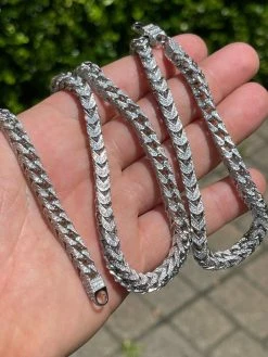 MOISSANITE Mens Real 925 Silver Men's Franco Chain ICED Necklace 18-30" Hip Hop 21 MOISSANITE Mens Real 925 Silver Men's Franco Chain ICED Necklace 18-30" Hip Hop -Harlem Bling Shop italiano silver inc moissanite mens real 925 silver mens franco chain iced necklace 18 30 hip hop 43122.1664300471