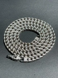 MOISSANITE Mens Real 925 Silver Men's Franco Chain ICED Necklace 18-30" Hip Hop 15 MOISSANITE Mens Real 925 Silver Men's Franco Chain ICED Necklace 18-30" Hip Hop -Harlem Bling Shop italiano silver inc moissanite mens real 925 silver mens franco chain iced necklace 18 30 hip hop 54502.1664300393