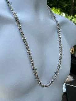 MOISSANITE Mens Real 925 Silver Men's Franco Chain ICED Necklace 18-30" Hip Hop 20 MOISSANITE Mens Real 925 Silver Men's Franco Chain ICED Necklace 18-30" Hip Hop -Harlem Bling Shop italiano silver inc moissanite mens real 925 silver mens franco chain iced necklace 18 30 hip hop 93932.1664302700