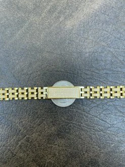 MOISSANITE Presidential ID Bracelet 14k Gold Vermeil Real 925 Silver Iced HipHop -Harlem Bling Shop italiano silver inc moissanite presidential id bracelet 14k gold vermeil real 925 silver iced hiphop 58836.1664359877