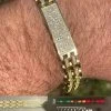 MOISSANITE Presidential ID Bracelet 14k Gold Vermeil Real 925 Silver Iced HipHop -Harlem Bling Shop italiano silver inc moissanite presidential id bracelet 14k gold vermeil real 925 silver iced hiphop 81440.1664360069