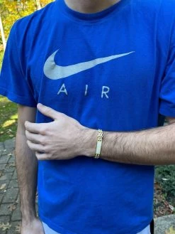 MOISSANITE Presidential ID Bracelet 14k Gold Vermeil Real 925 Silver Iced HipHop -Harlem Bling Shop italiano silver inc moissanite presidential id bracelet 14k gold vermeil real 925 silver iced hiphop 81967.1664358627