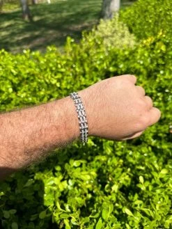 MOISSANITE Presidential ID Panther Link Bracelet Real 925 Silver Ice Out Hip Hop 25 MOISSANITE Presidential ID Panther Link Bracelet Real 925 Silver Ice Out Hip Hop -Harlem Bling Shop italiano silver inc moissanite presidential id panther link bracelet real 925 silver ice out hip hop 76273.1683578907