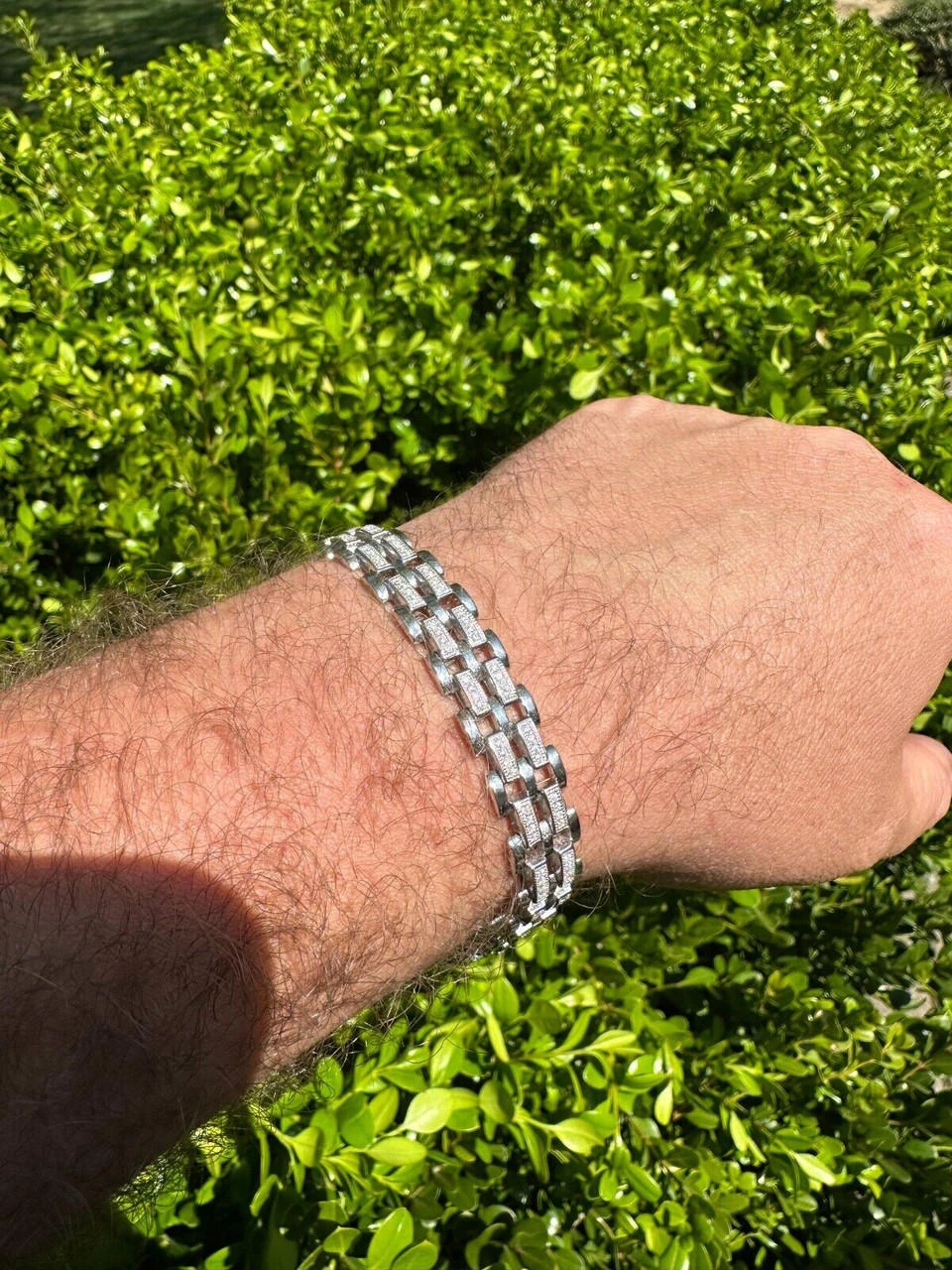 MOISSANITE Presidential ID Panther Link Bracelet Real 925 Silver Ice Out Hip Hop 13 MOISSANITE Presidential ID Panther Link Bracelet Real 925 Silver Ice Out Hip Hop - Image 11