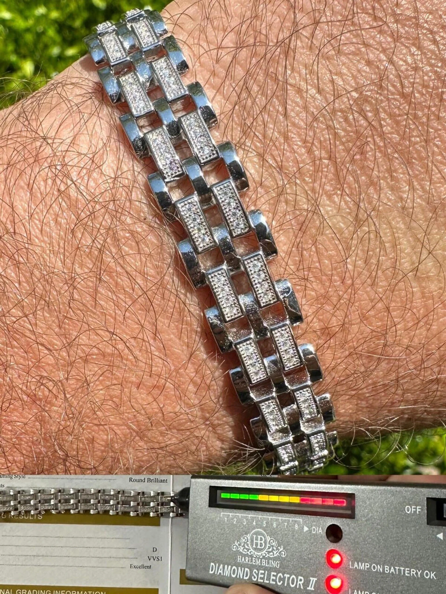 MOISSANITE Presidential ID Panther Link Bracelet Real 925 Silver Ice Out Hip Hop 3 MOISSANITE Presidential ID Panther Link Bracelet Real 925 Silver Ice Out Hip Hop