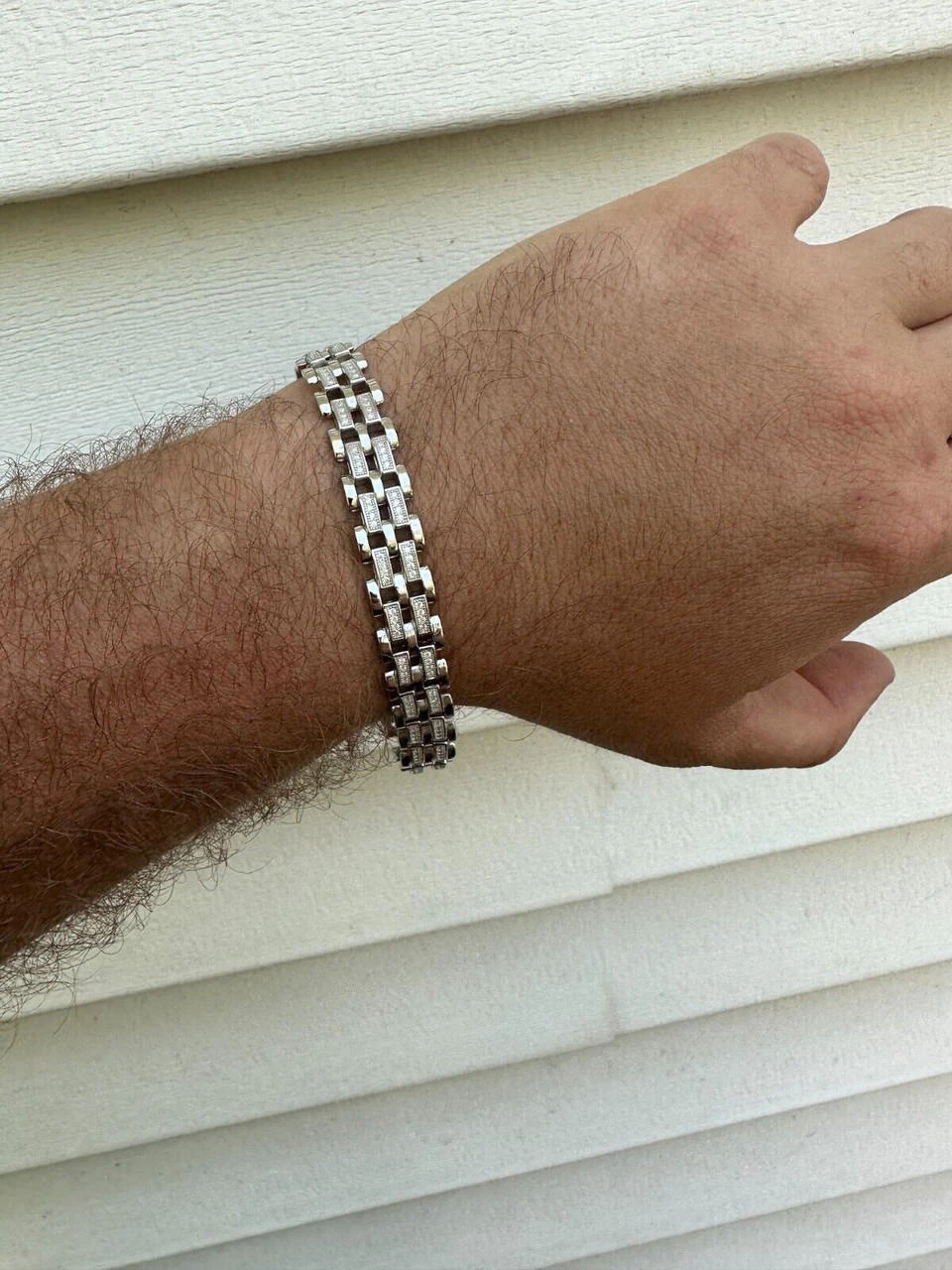 MOISSANITE Presidential ID Panther Link Bracelet Real 925 Silver Ice Out Hip Hop 17 MOISSANITE Presidential ID Panther Link Bracelet Real 925 Silver Ice Out Hip Hop - Image 15